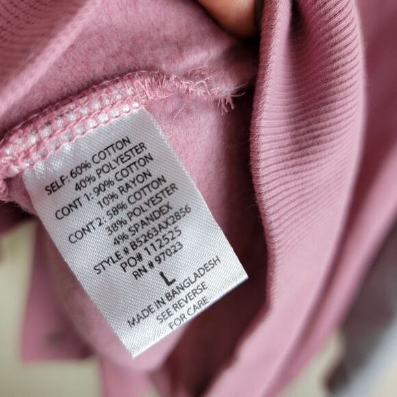 Rebelious One Tennis Club New York Varsity Jacket size L Pink Tenniscore *FLAW* - Picture 9 of 10